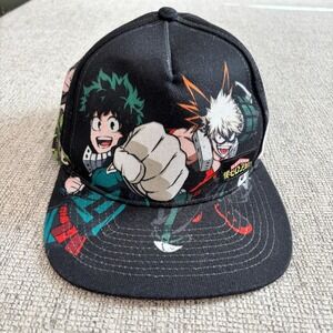My Hero Academia Anime Snapback Hat OSFM Black